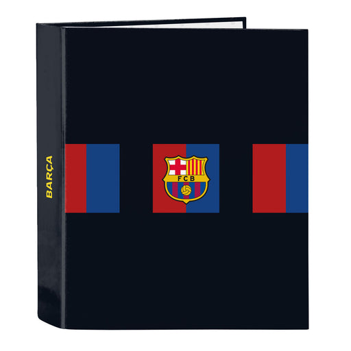 Ringbuch F.C. Barcelona Granatrot Marineblau A4 (27 x 33 x 6 cm)