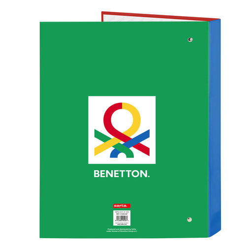 Ringbuch Benetton Pop Grau A4 (26.5 x 33 x 4 cm)