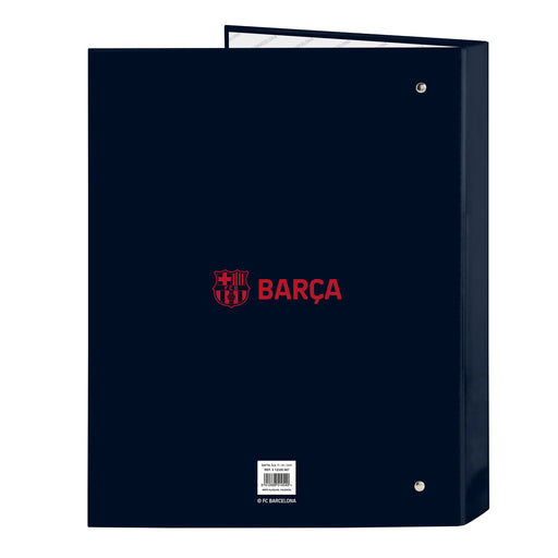 Ringbuch F.C. Barcelona Marineblau A4 (26.5 x 33 x 4 cm)