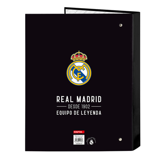 Ringbuch Real Madrid C.F. Corporativa Schwarz A4 (26.5 x 33 x 4 cm)