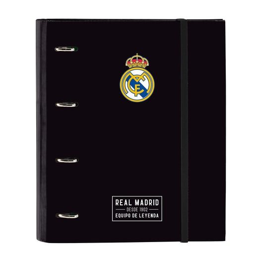 Ringbuch Real Madrid C.F. Corporativa Schwarz (27 x 32 x 3.5 cm)