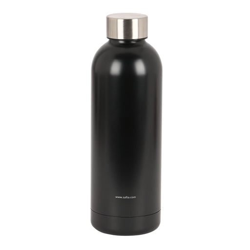 Thermoflasche aus Edelstahl Safta Black 500 ml Schwarz