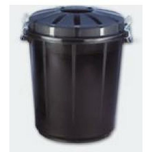 Mülltonne Denox 70 L Schwarz Kunststoff