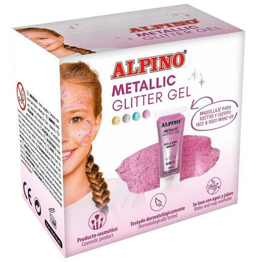 Kinder Make-up Alpino Gel Glitzernd Rosa