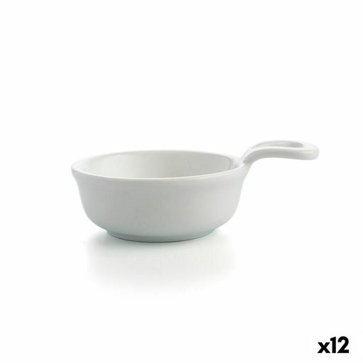 Schüssel Quid Select Mini aus Keramik Weiß 8,5 cm (12 Stück)
