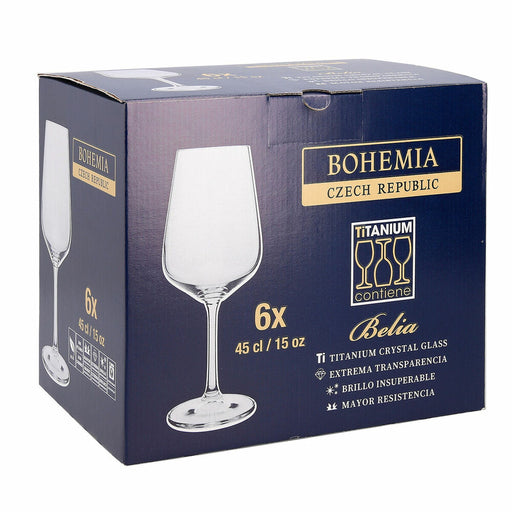 Weinglas Belia Durchsichtig 450 ml 6 Stücke