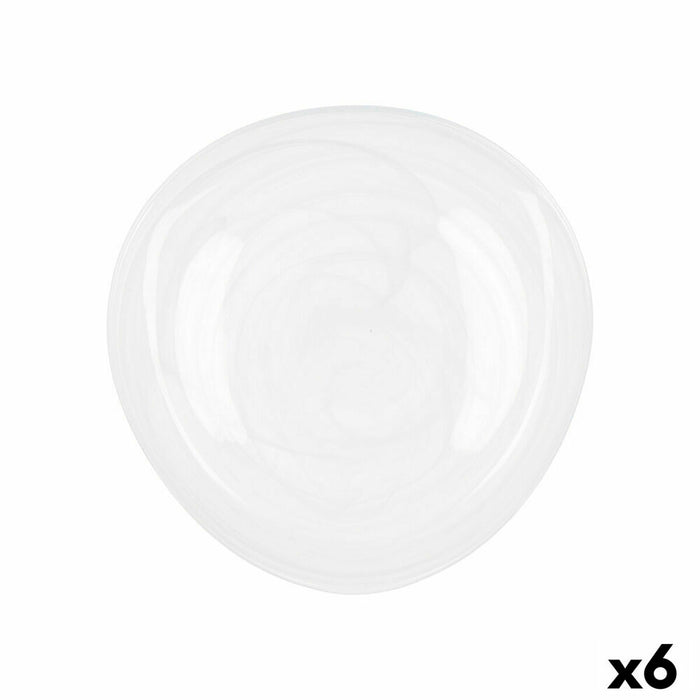 Flacher Teller Quid Boreal Weiß Glas Ø 30 cm (6 Stück) (Pack 6x)