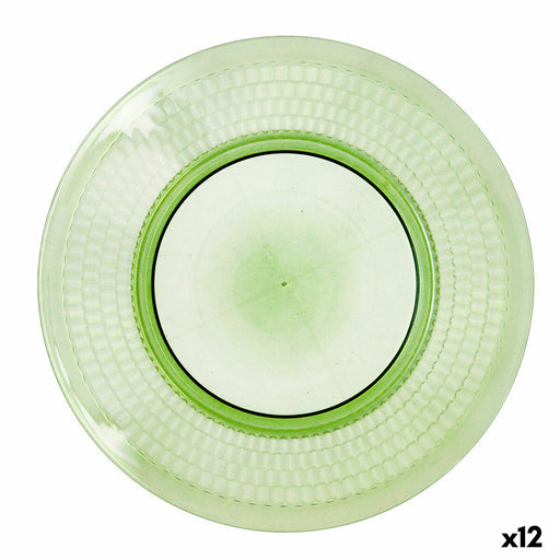 Flacher Teller Quid Viba grün Kunststoff Ø 27 cm 27 cm (12 Stück) (Pack 12x)