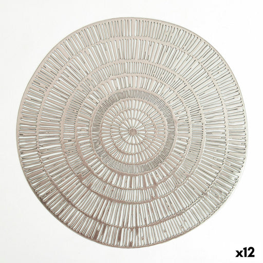 Platzset Quid Habitat Spirale Silberfarben 38 cm (Pack 12x)