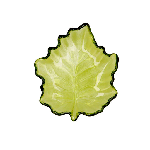 Tablett für Snacks Quid Laken grün Glas (14 x 14,5 cm) (Pack 6x)