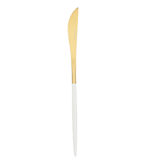 Messerset Bidasoa Gio Gold Weiß Metall (12 Stück)