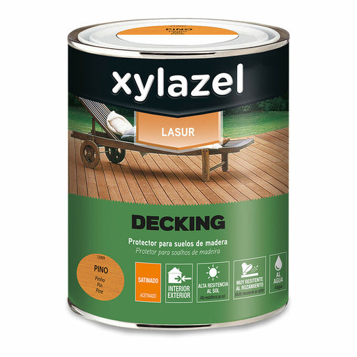 Lasur Xylazel Decking Oberflächenschutz 750 ml Kiefer Satin