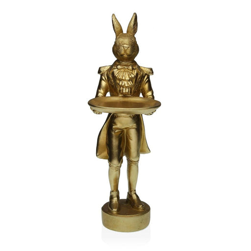 Deko-Figur Versa Gold Hase 16 x 40 x 12 cm Harz