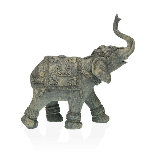 Deko-Figur Versa Elefant Grau 19 x 18 x 7 cm Harz