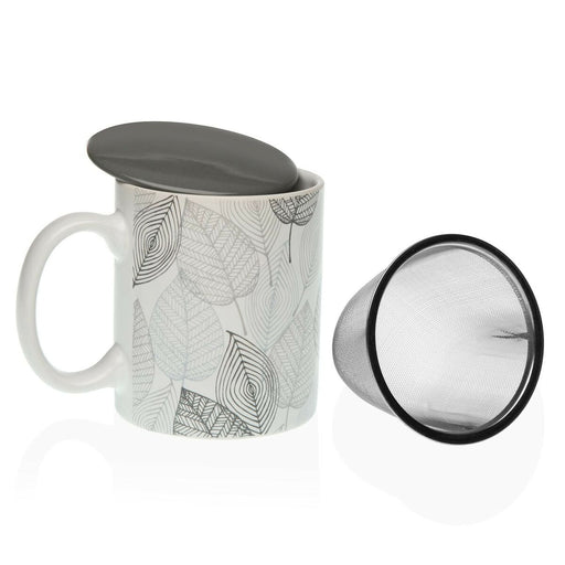 Filtertasse für Teeaufgüsse Versa Gardee Bettlaken Porzellan Steingut