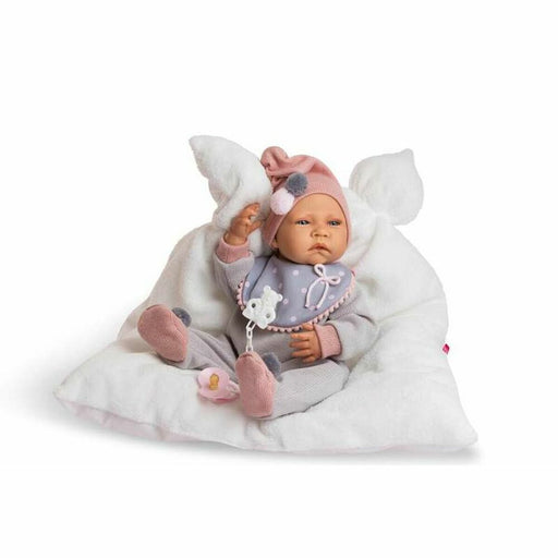 Baby-Puppe Berjuan New Born Grau 45 cm