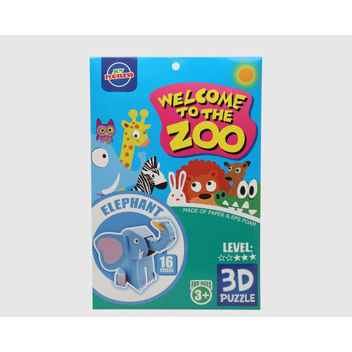3D Puzzle Zoo 27 x 18 cm 16 Stücke Elefant