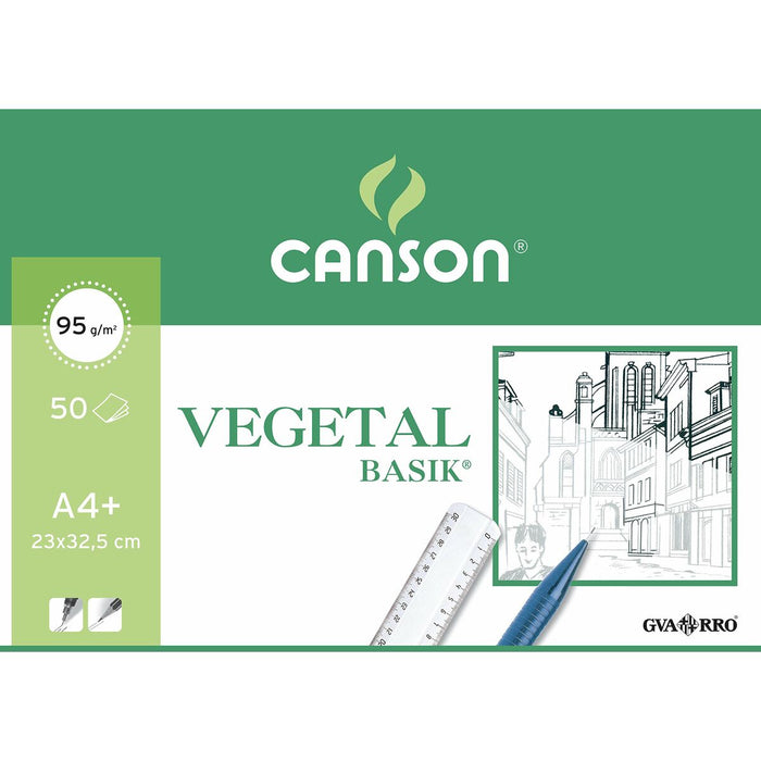 Zeichenblock Canson Pflanzen-Papier Durchsichtig