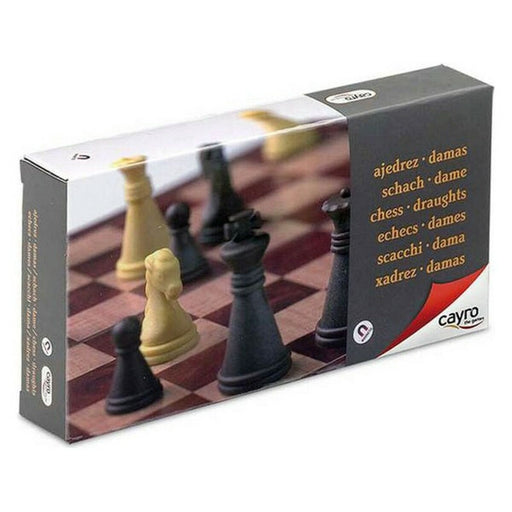 Schach- und Dame-Brett Magnetic Cayro C450 Kunststoff (16 x 16 cm)