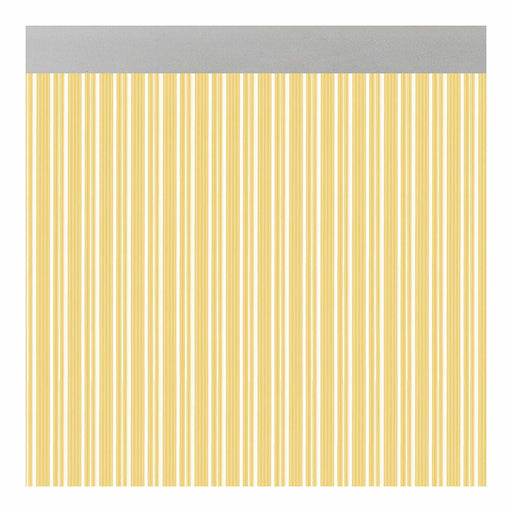 Vorhang Acudam Ferrara Türen Gelb Durchsichtig Außenbereich PVC Aluminium 90 x 210 cm