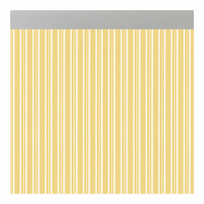 Vorhang Acudam Ferrara Türen Gelb Durchsichtig Außenbereich PVC Aluminium 90 x 210 cm