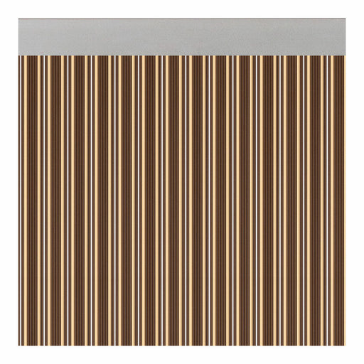Vorhang Acudam Ferrara Türen Braun Elfenbein Undurchsichtig Außenbereich PVC Aluminium 90 x 210 cm