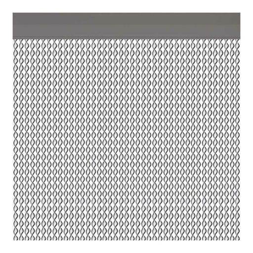Vorhang Acudam Cadaques Türen Silberfarben Außenbereich PVC Aluminium 90 x 210 cm