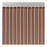 Vorhang Acudam S-350 Türen Braun Außenbereich PVC Aluminium Bänder 90 x 210 cm