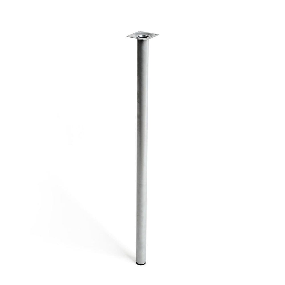 Beine Rei 401g Mattierend Verchromt Zylindrisch Silberfarben Stahl Moderne (Ø 3 x 70 cm)
