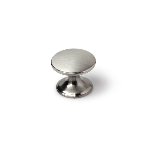 Drehknopf Rei 756 rund Nickel Satin Silberfarben Metall 4 Stück (Ø 33 x 27 mm)