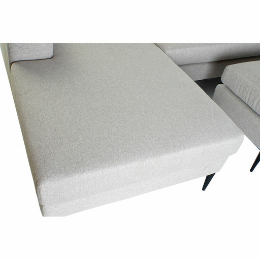 Chaise Longue DKD Home Decor Grau Polyester Metall (240 x 160 x 88 cm)