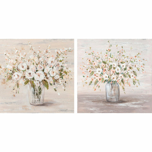 Bild DKD Home Decor 90 x 2,4 x 90 cm Blumenvase Shabby Chic (2 Stück)