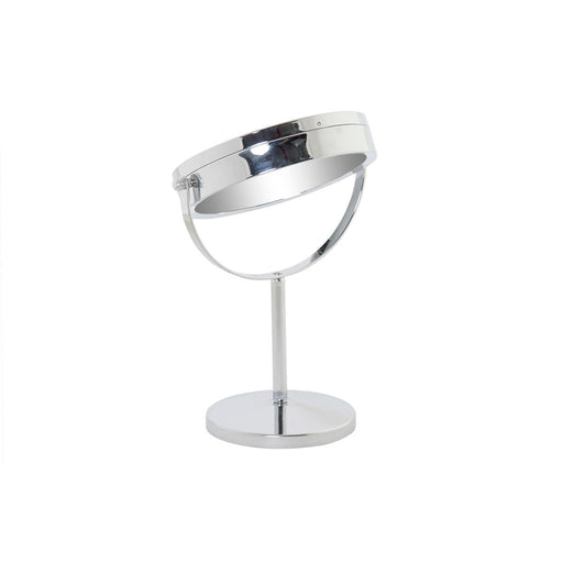 Vergrößerungsspiegel mit LED DKD Home Decor 21,5 x 13,5 x 32,5 cm Silberfarben Metall