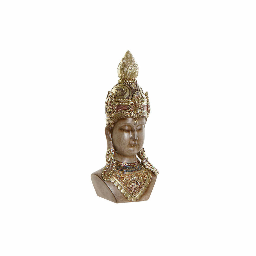Deko-Figur DKD Home Decor Braun Gold Buddha Orientalisch 15 x 9 x 30 cm