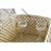 Korb DKD Home Decor korb Picnic Beige Polyester Weiß (44 x 28 x 19 cm)