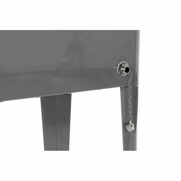 Kühlschrank DKD Home Decor Mit Rädern Grau Dunkelgrau Stahl Polypropylen 56 L 74 x 43 x 80 cm (74 x 43 x 80 cm)