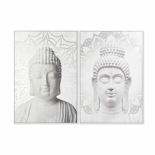 Bild DKD Home Decor 82,5 x 4,5 x 122,5 cm Buddha Orientalisch (2 Stück)