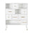 Schubladenschrank DKD Home Decor natürlich Metall Weiß Creme Melamine (76 x 34 x 94 cm)