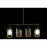 Deckenlampe DKD Home Decor Schwarz Gold Metall 50 W (60 x 11 x 26 cm)