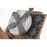 Korb DKD Home Decor Picnic Grau natürlich Holz korb 40 x 28 x 19 cm