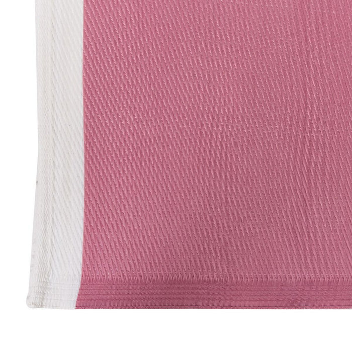 Außenbereich-Teppich Andros 160 x 230 x 0,5 cm Rosa Weiß Polypropylen