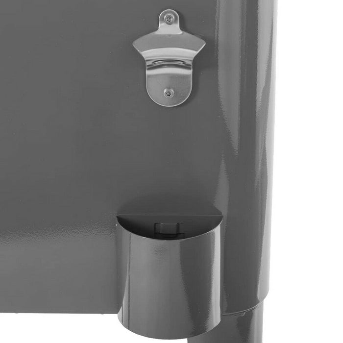 Tragbarer Kühlschrank Fresh Grau Metall 74 x 43 x 80 cm