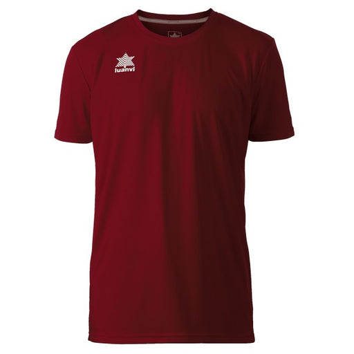 Kurzärmliges Sport T-Shirt Luanvi Pol Granatrot