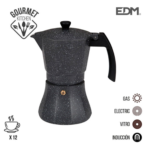 Kaffeemaschine EDM Schwarz Aluminium (Kaffeemaschine)