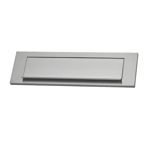 Briefkastenplatten EDM 25,4 x 7,5 cm Silberfarben Aluminium