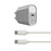 Wand-Ladegerät + USB-Kabel C KSIX Weiß 20W