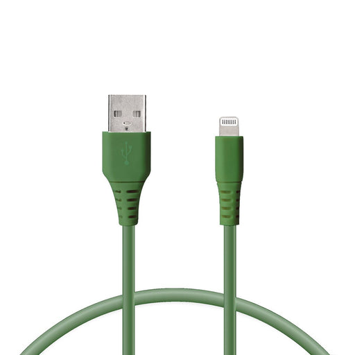 Daten-/Ladekabel mit USB KSIX grün 1 m