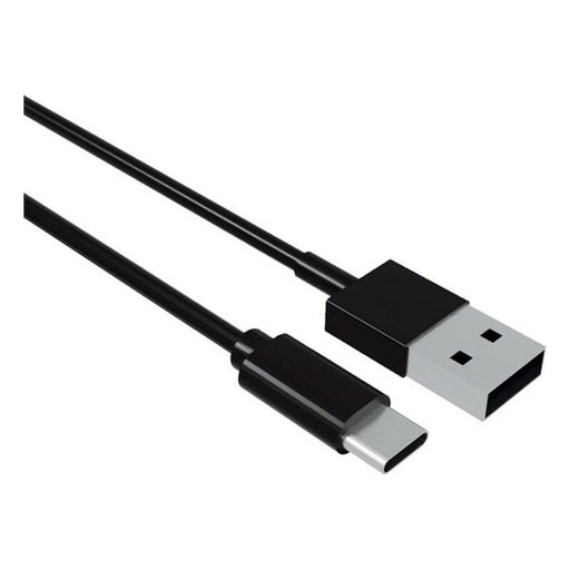 USB A zu USB-C-Kabel Contact (1 m) Schwarz