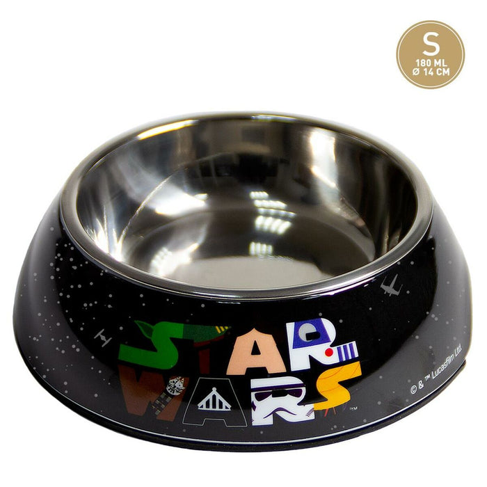 Futternapf für Hunde Star Wars Melamine 180 ml Schwarz Metall