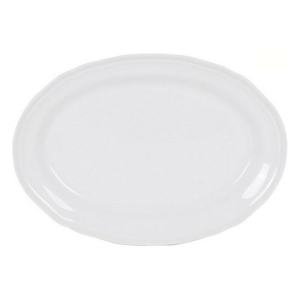 Kochschüssel Feuille Oval Porzellan Weiß (28 x 20,5 cm)